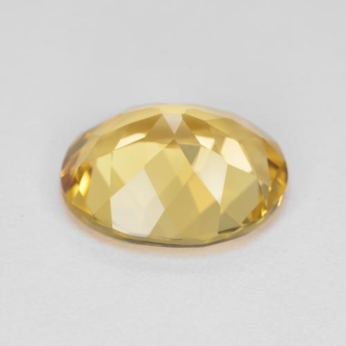 Berilo dourado amarelo natural 3,92ct, corte oval, VVS