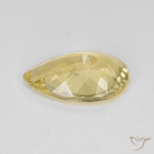 Berilo Dourado Amarelo Dourado Claro Natural 3.20ct, Formato de pêra, VS-SI