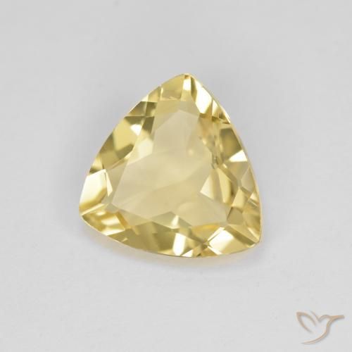 Berilo dourado amarelo natural 2,57ct, trillion, VVS-VS