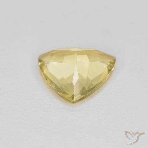 Berilo dourado amarelo natural 2,57ct, trillion, VVS-VS