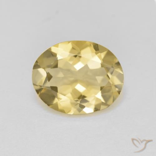 2.98ct Natural amarelo médio Berilo Dourado, oval, VVS