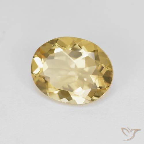 Berilo Dourado amarelo quente Natural 3.11ct, oval, VVS
