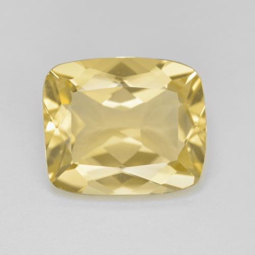 Berilo dourado dourado natural 4,69ct, almofada cortada, VVS