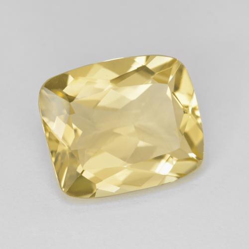 Berilo dourado dourado natural 4,69ct, almofada cortada, VVS