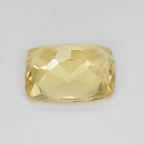 Berilo dourado dourado natural 4,69ct, almofada cortada, VVS
