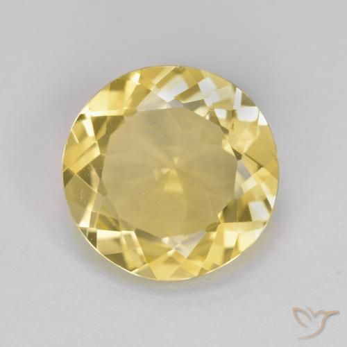 Berilo Dourado Amarelo dourado Natural 2.73ct, Redondo, VVS-VS