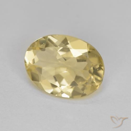 Berilo Dourado Amarelo Dijon Natural 1.73ct, oval, VVS-VS