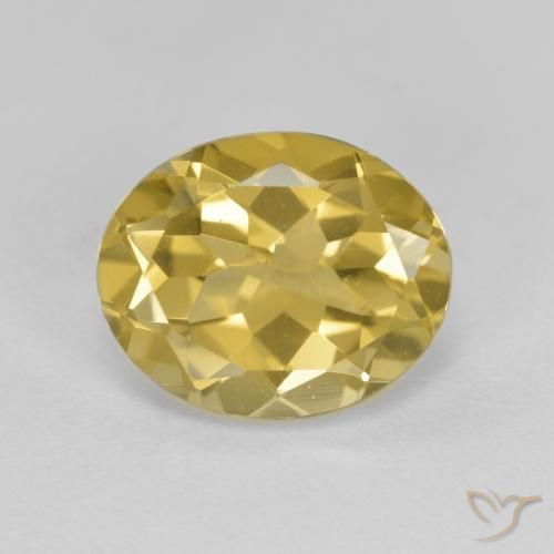 Berilo Dourado ouro amarelado Natural 3.19ct, Corte Oval, VVS-VS