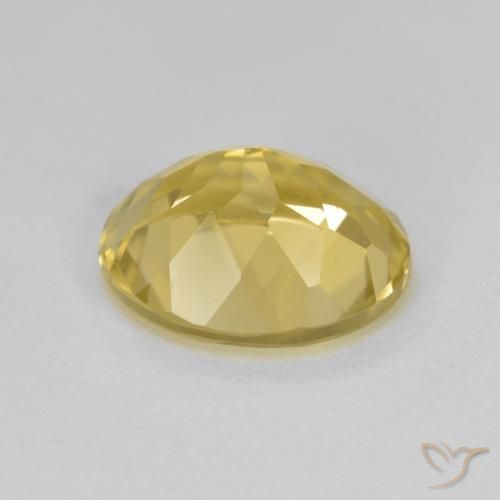 Berilo Dourado ouro amarelado Natural 3.19ct, Corte Oval, VVS-VS