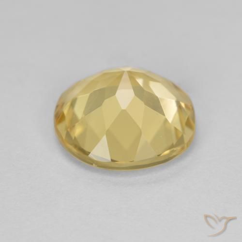 Berilo Dourado amarelo quente Natural 3.11ct, Corte Redondo, VVS-VS