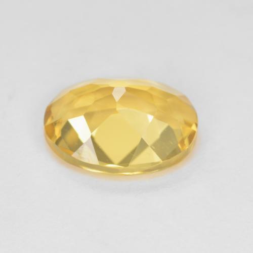 Berilo dourado amarelo natural 1,72ct, corte oval, VVS-VS