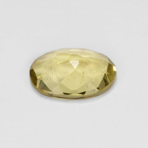 Berilo Dourado amarelo médio Natural 1.33ct, Corte Oval, VS