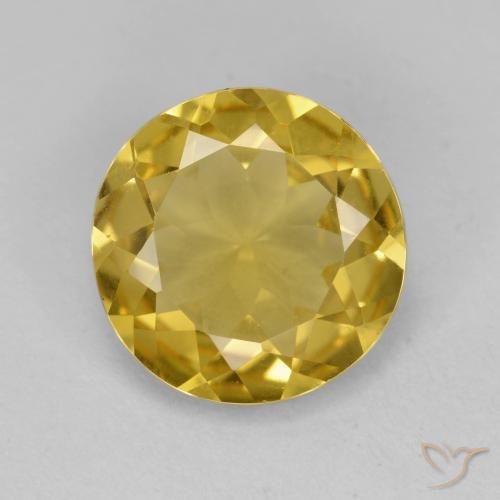 2.84ct Natural Mel amarelo Berilo Dourado, Redondo, VVS
