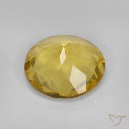Berilo Dourado Mel amarelo Natural 2.84ct, Redondo, VVS