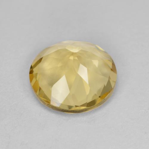 Berilo dourado amarelo natural 3,00ct, corte redondo, VS