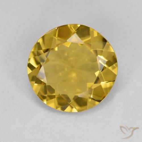 Berilo Dourado Mel amarelo Natural 2.69ct, Corte Redondo, VVS