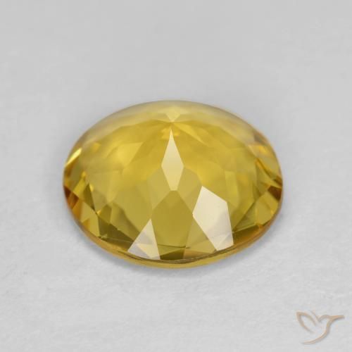 Berilo Dourado Mel amarelo Natural 2.69ct, Corte Redondo, VVS