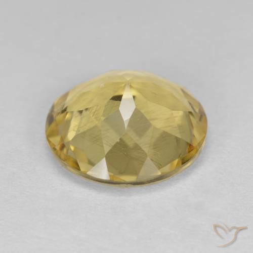 Berilo Dourado Amarelo Dourado Claro Natural 3.21ct, Redondo, VS
