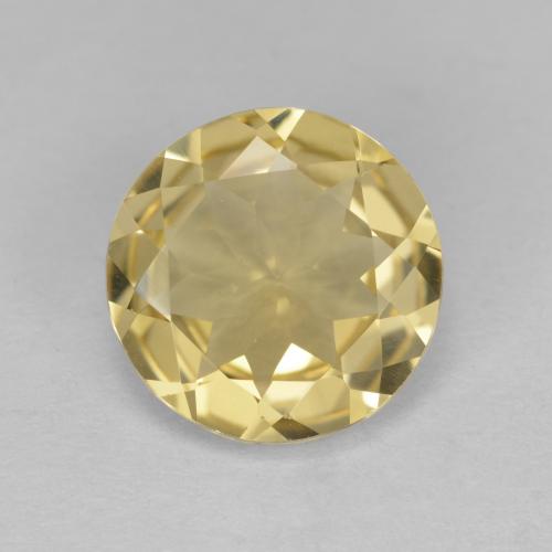 Berilo dourado amarelo natural 2,67ct, corte redondo, VVS-VS