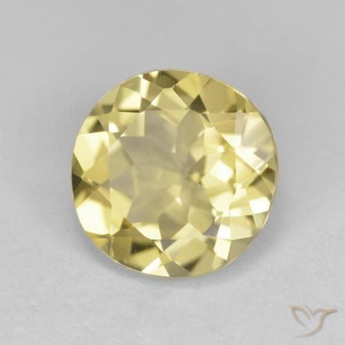 Berilo Dourado Luz amarela Natural 2.85ct, Redondo, VVS