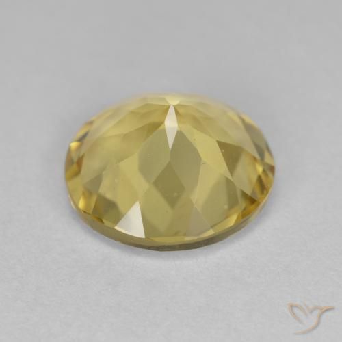 Berilo Dourado Luz Dourada Natural 2.85ct, Redondo, VVS-VS