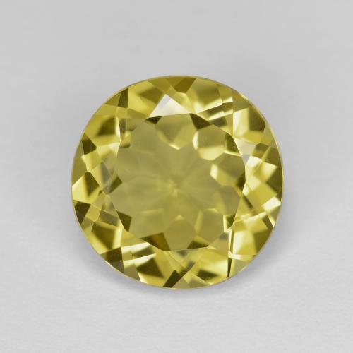 Berilo Dourado Amarelo escuro Natural 2.78ct, Corte Redondo, VVS-VS