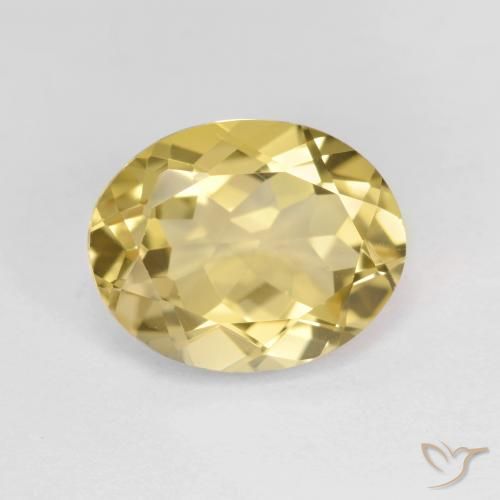 3.49ct Natural Luz amarela Berilo Dourado, oval, VVS-VS