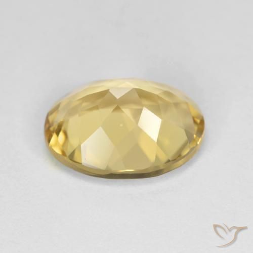 Berilo Dourado Luz amarela Natural 3.49ct, Corte Oval, VVS-VS