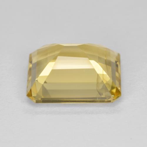 Berilo dourado amarelo natural 5,42ct, corte esmeralda, SI