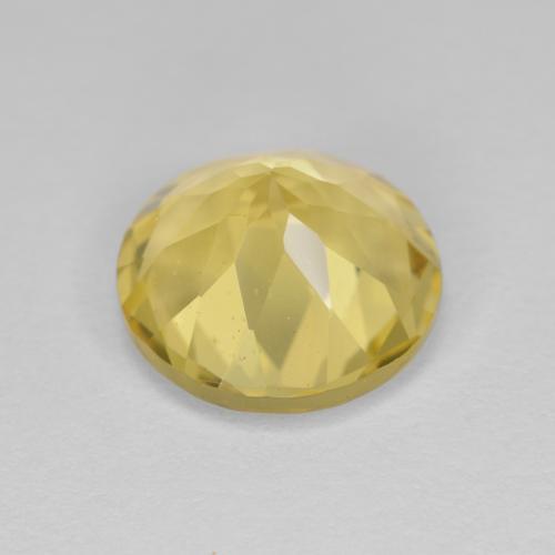 Berilo dourado amarelo natural 3,55ct, corte redondo, VS