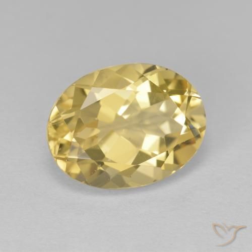 Berilo Dourado Luz Dourada Natural 3.46ct, oval, VVS-VS