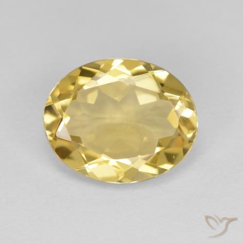 2.90ct Natural Luz amarela Berilo Dourado, oval, VVS-VS