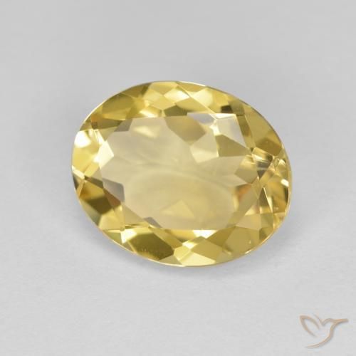 Berilo Dourado Luz amarela Natural 2.90ct, oval, VVS-VS