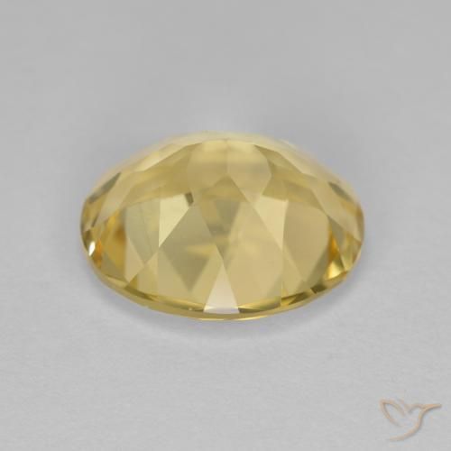 Berilo Dourado amarelo médio Natural 3.54ct, oval, VVS-VS