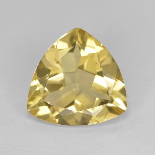 Berilo Dourado Amarelo claro médio Natural 3.36ct, Trilhão, VVS-VS