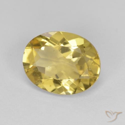 Berilo Dourado amarelo médio Natural 2.72ct, oval, VS