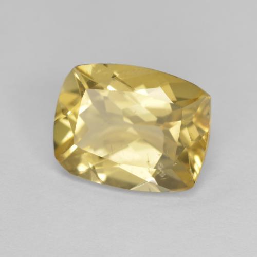 Berilo dourado amarelo natural 2,87ct, almofada cortada, VS
