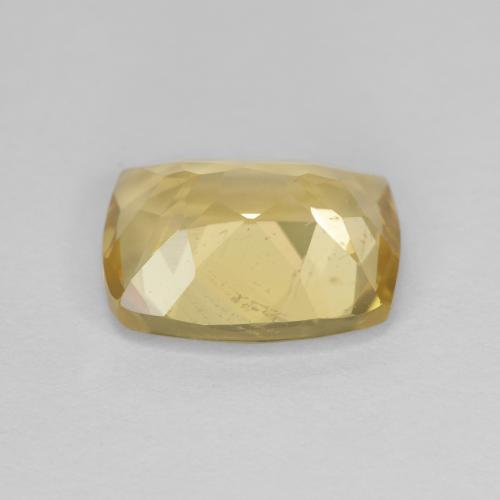 Berilo dourado amarelo natural 2,87ct, almofada cortada, VS