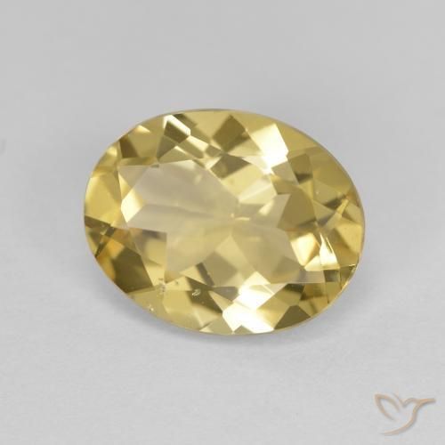 Berilo Dourado Luz amarela Natural 2.94ct, oval, VVS-VS