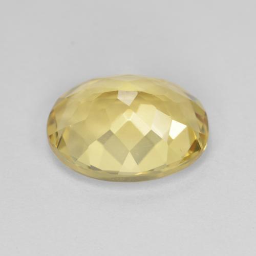 Berilo dourado amarelo natural 3,26ct, corte oval, VVS