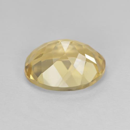 Berilo dourado amarelo natural 3,76ct, corte oval, VVS