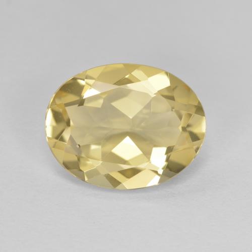 Berilo dourado amarelo natural 2,76ct, corte oval, VVS