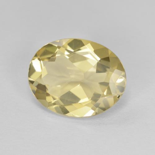 Berilo dourado amarelo natural 2,76ct, corte oval, VVS