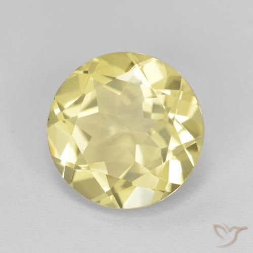 Berilo Dourado Luz amarela Natural 3.06ct, Redondo, VVS-VS