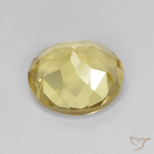 Berilo Dourado Luz amarela Natural 3.06ct, Redondo, VVS-VS