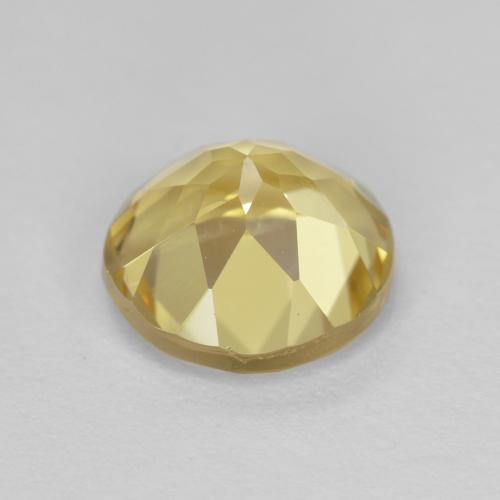 Berilo dourado amarelo natural 1,41ct, corte redondo, VVS