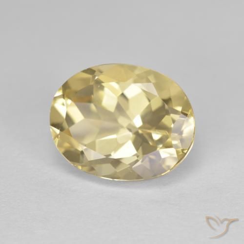 Berilo Dourado amarelo médio Natural 2.65ct, oval, VVS