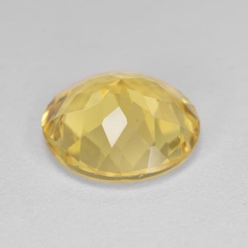 Berilo dourado amarelo natural 3,50ct, corte redondo, VVS-VS