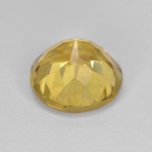 Berilo dourado amarelo natural 2,93ct, corte redondo, VVS-VS