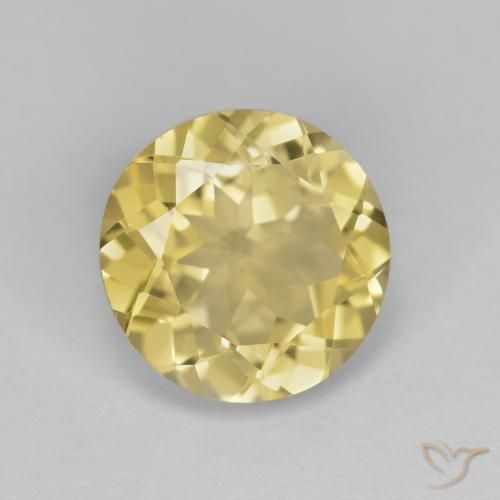 Berilo Dourado Amarelo Dourado Claro Natural 2.39ct, Redondo, VVS